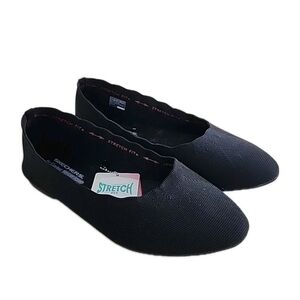 Sketchers Cleo Air Cooled Flex Fit Memory Foam Women's Shoes Size 11 Wide Black